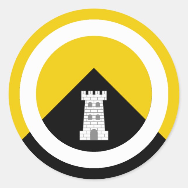 Sticker Rond Barony of Endewearde Populace Badge Classic Round (Devant)