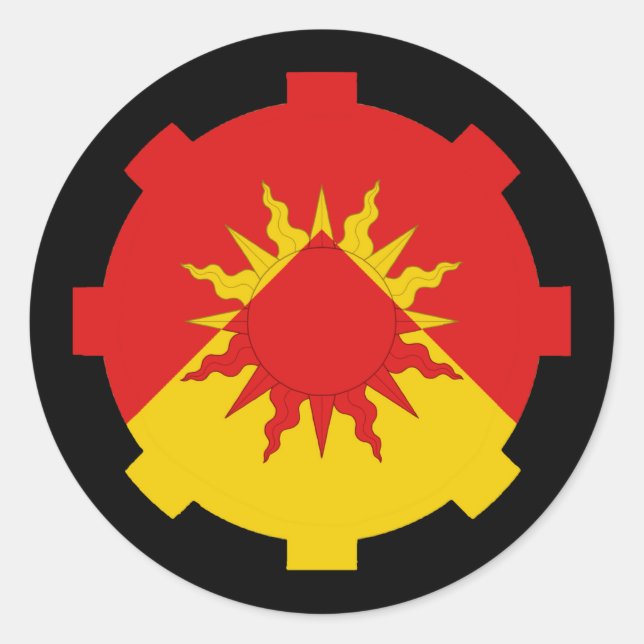 Sticker Rond Barony of Vulcanfeldt Populace Badge (Devant)