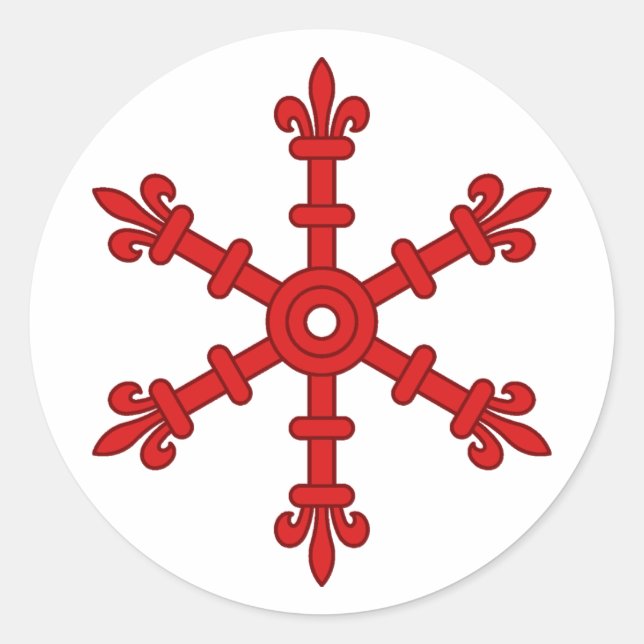 Sticker Rond Barony of Wintermist Badge Populace (Devant)