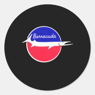 Sticker Rond Barracuda