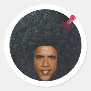 Sticker Rond Barry est le Président le plus frais Ever
