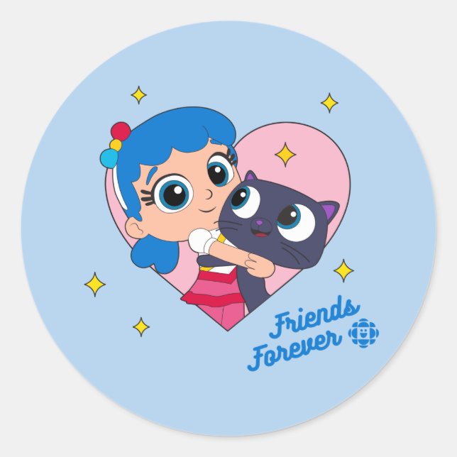 Sticker Rond Bartleby - Les amis pour toujours (Devant)