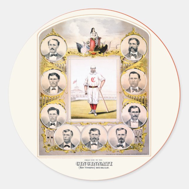 Sticker Rond Bas rouges 1869 (Devant)