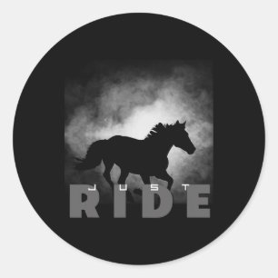 Sticker Rond Basbo Ride Équitation Vêtements - Cheval