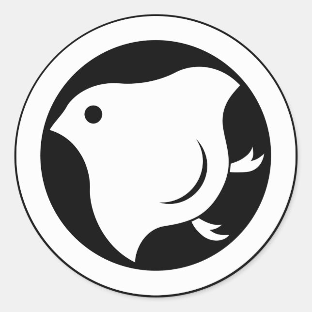 Sticker Rond Basculer en cercle (Devant)