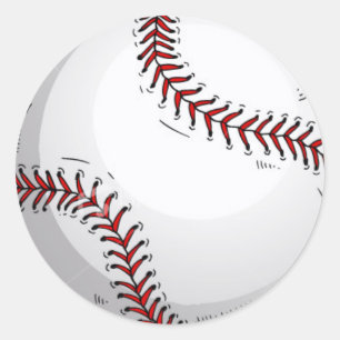 Sticker Rond Baseball