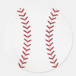 Sticker Rond Baseball