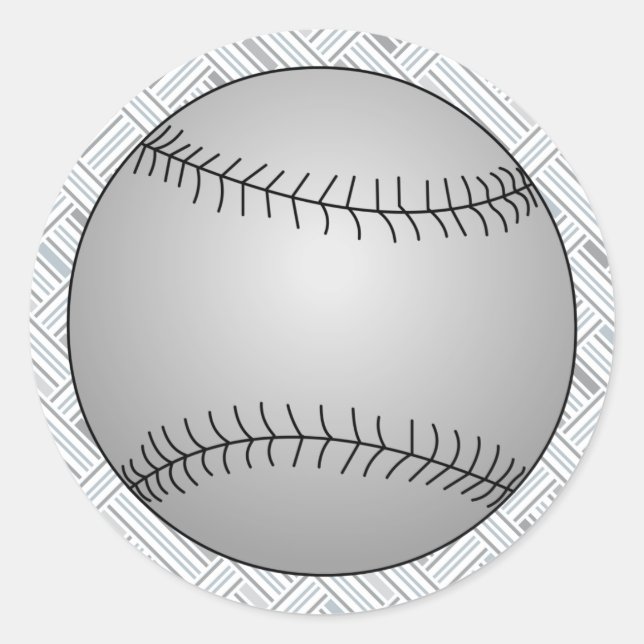 Sticker Rond Baseball (Devant)