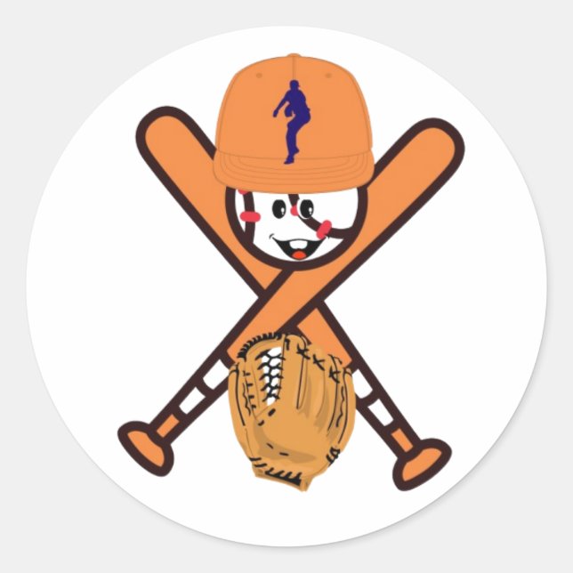 STICKER ROND BASEBALL (Devant)