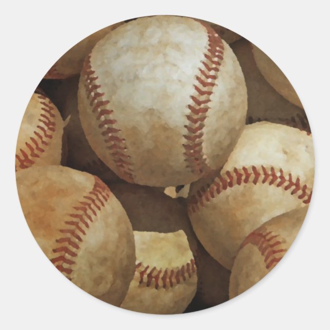 Sticker Rond Baseball (Devant)