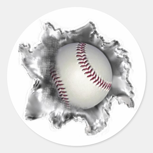 Sticker Rond Baseball (Devant)