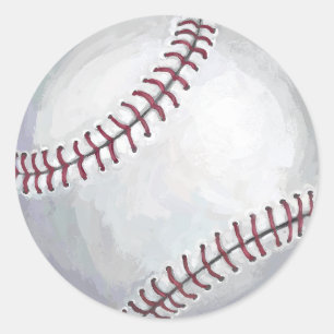 Sticker Rond Baseball