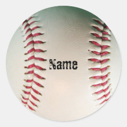 Sticker Rond Baseball