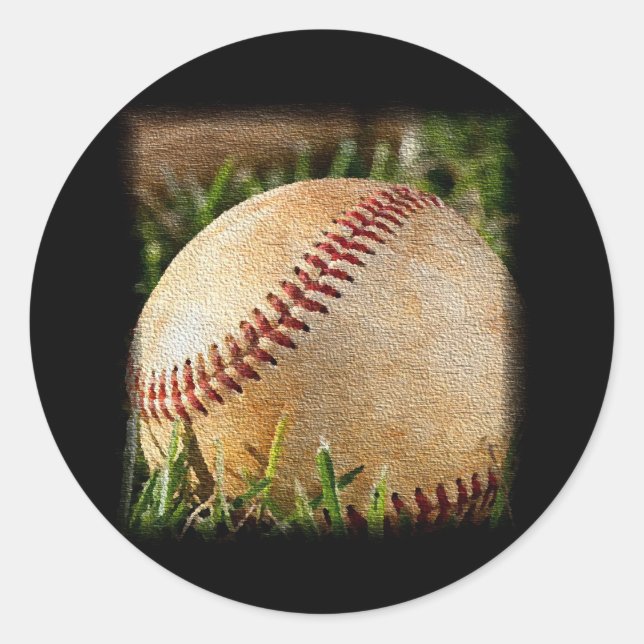 Sticker Rond Baseball (Devant)