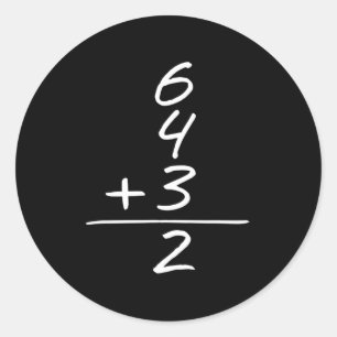 Sticker Rond Baseball 6 4 3 Double Play Turn Two Design