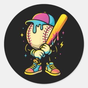 Sticker Rond Baseball Lifestyle 101 Vêtements Jeune Baseball Dr