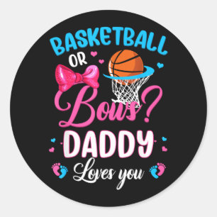 Sticker Rond Baseball ou arcs Papa aime la révélation de genre 