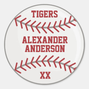 Sticker Rond Baseball Personnaliser