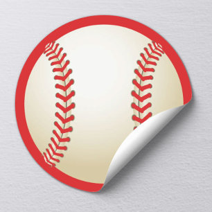 Sticker Rond Baseball Sport Toute Etoile Anniversaire Baby show
