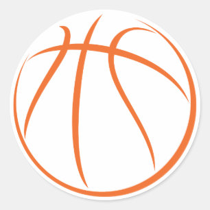 Sticker Rond Basket-ball
