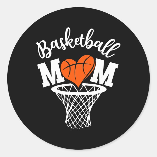 Sticker Rond Basket-ball (Devant)