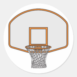 Sticker Rond basket-ball