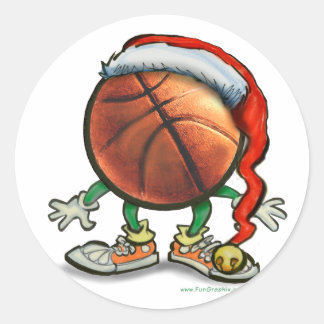 Sticker Rond Basket-ball