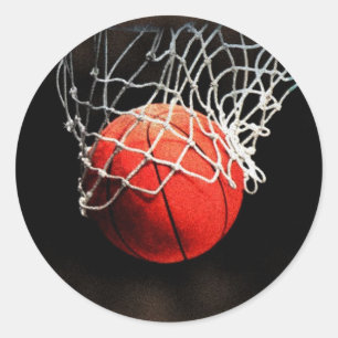 Sticker Rond Basket-ball