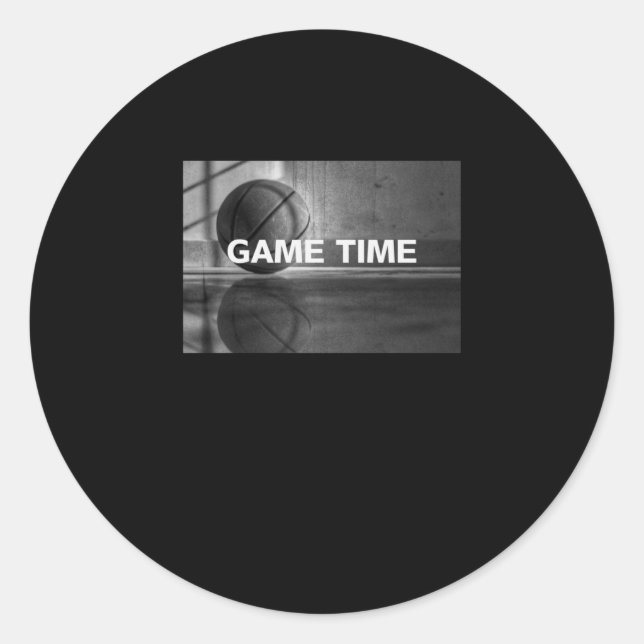 Sticker Rond Basket-ball3 (Devant)