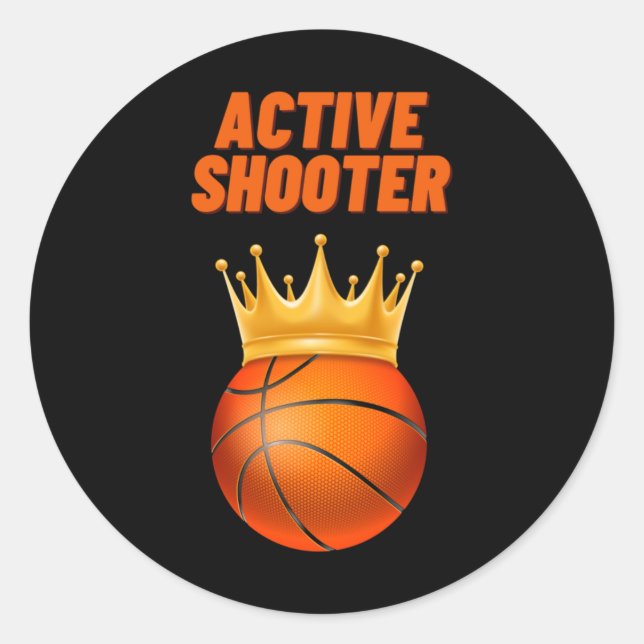 Sticker Rond Basket-ball de tir actif 7 (Devant)
