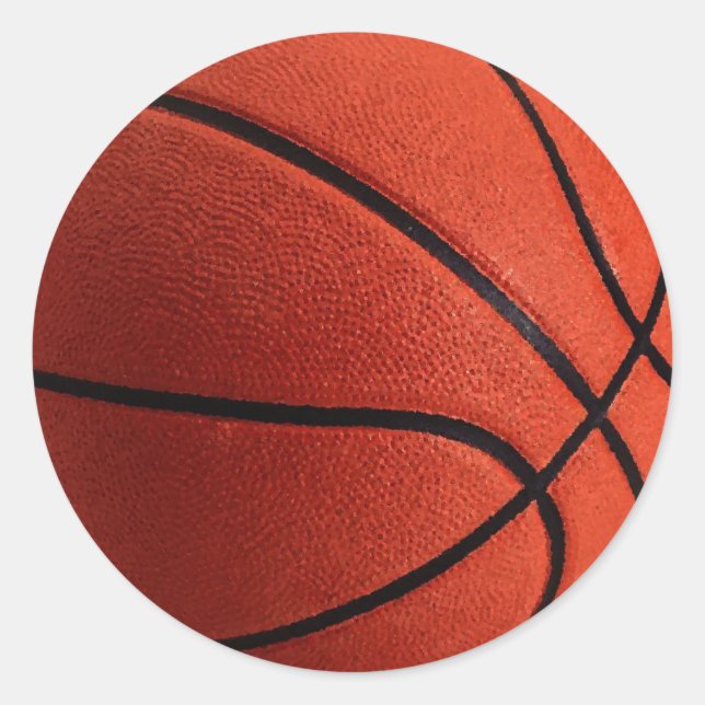 Sticker Rond Basket-ball tendance (Devant)