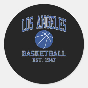 Sticker Rond Basket de Los Angeles
