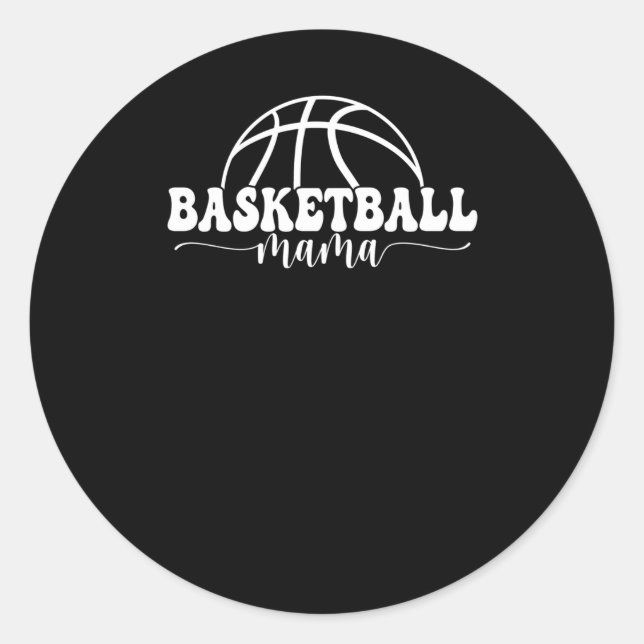 Sticker Rond Basket Mama Basket Maman (Devant)