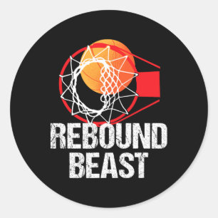 Sticker Rond Basketball Court Amusement Rebound Beast Player Ca