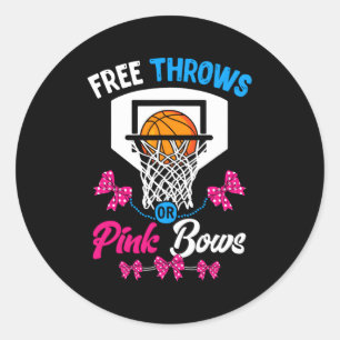 Sticker Rond Basketball Sexe Révéler Py Jeu Libre Ou K Bows