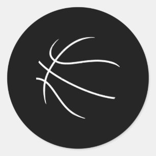 Sticker Rond Basketball Sports Basketball Joueur Baller