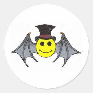 Sticker Rond Bat