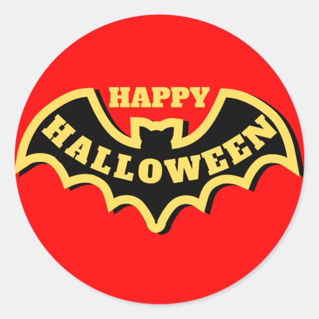 Sticker Rond - "Bat Blaze" (Devant)
