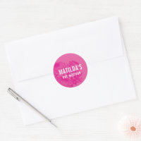 BAT MITZVAH moderne élégant floral joli rose
