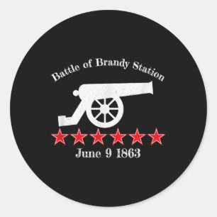 Sticker Rond Bataille De Brandy Station Batailles Civiles Guerr