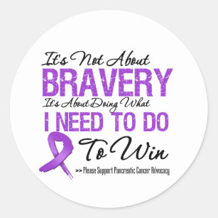 Sticker Rond Bataille de Cancer pancréatique
