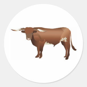 Sticker Rond Bataille de Longhorn