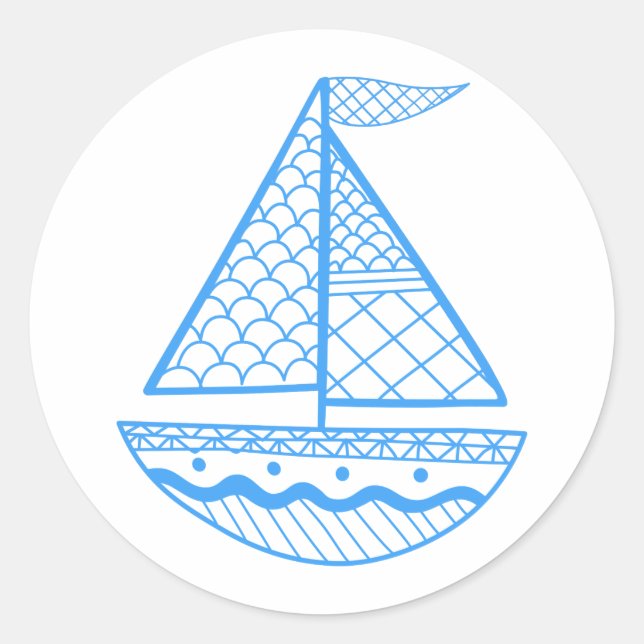 Sticker Rond Bateau (Devant)