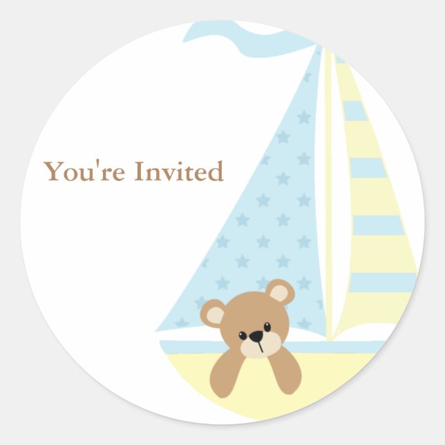 Sticker Rond Bateau (Devant)