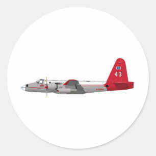 Sticker Rond Bateau-citerne de Lockheed P-2V Neptune