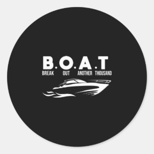 Sticker Rond Bateau de plaisance sortez un autre millier