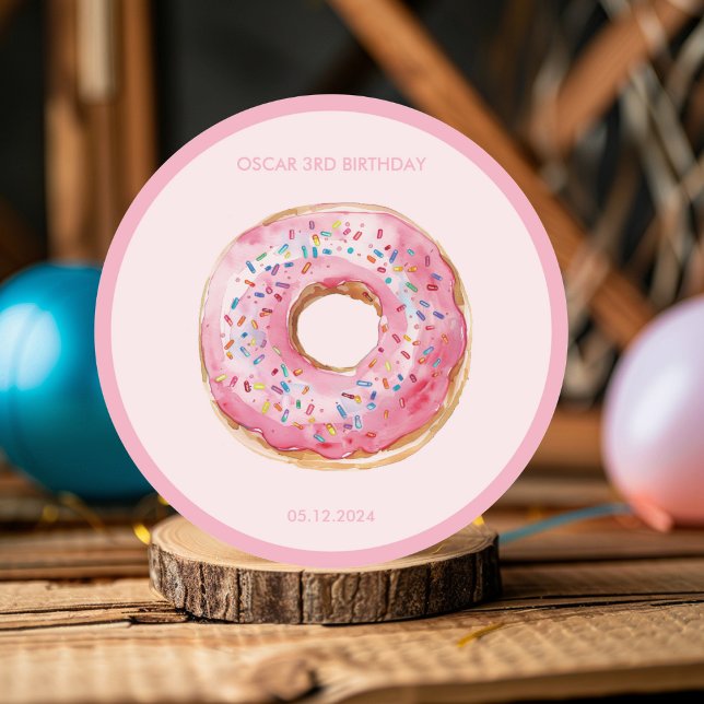 Sticker Rond Bateau pirate avec Animaux Fête des enfants (Créateur téléchargé)