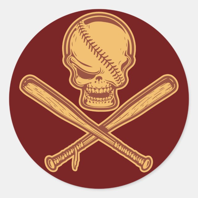 Sticker Rond Bateaux crâniens et croisés 513 (Devant)