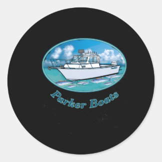 Sticker Rond Bateaux Parker