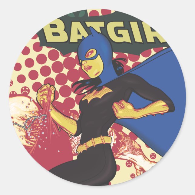 Sticker Rond Batgirl (Devant)